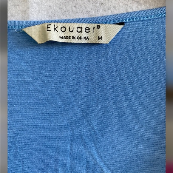 Ekouaer maternity/breastfeeding blue dress size M - Picture 4 of 4